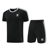 Conjunto Adidas Camisa e Bermuda Classic Preto