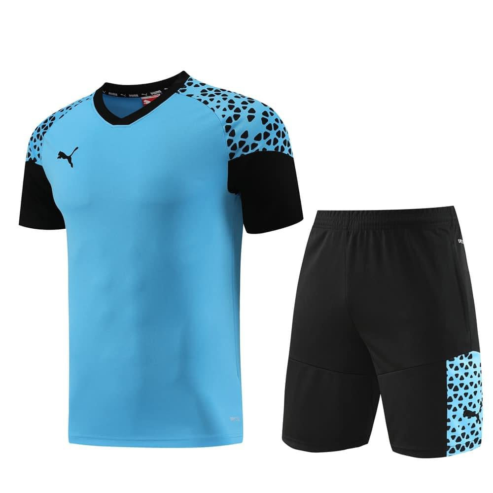 Conjunto Puma Camisa e Bermuda Azul Claro