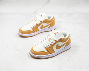 Tênis Nike Air Jordan 1 Low Se Twine Orange Quartz Corduroy