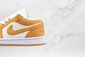 Tênis Nike Air Jordan 1 Low Se Twine Orange Quartz Corduroy