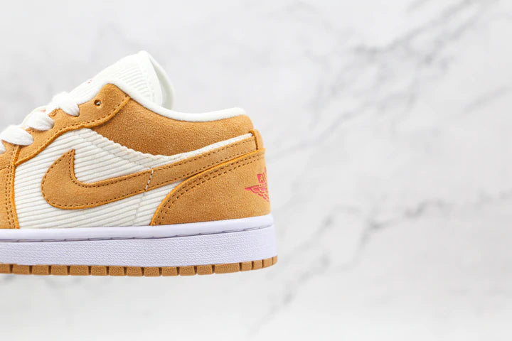 Tênis Nike Air Jordan 1 Low Se Twine Orange Quartz Corduroy