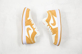 Tênis Nike Air Jordan 1 Low Se Twine Orange Quartz Corduroy