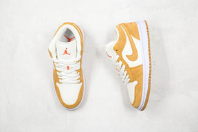 Tênis Nike Air Jordan 1 Low Se Twine Orange Quartz Corduroy