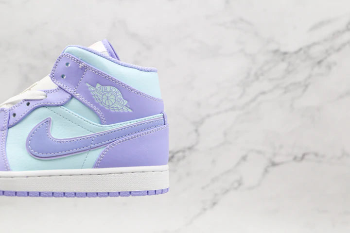 Tênis Nike Air Jordan 1 Mid Purple Aqua