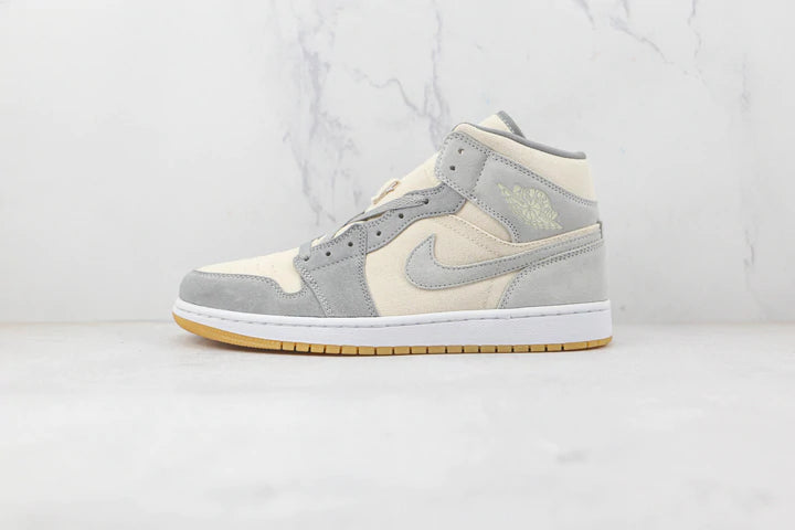 Tênis Nike Air Jordan 1 Mid Se Coconut Milk Particle Grey