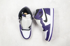 Tênis Nike Air Jordan 1 Retro High Court Purple White