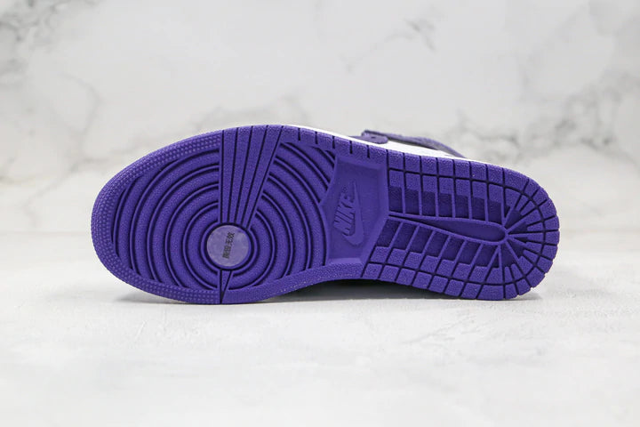 Tênis Nike Air Jordan 1 Retro High Court Purple White