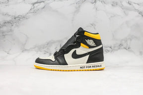 Tênis Nike Air Jordan 1 Retro High "Not For Resale" Varsity Maize