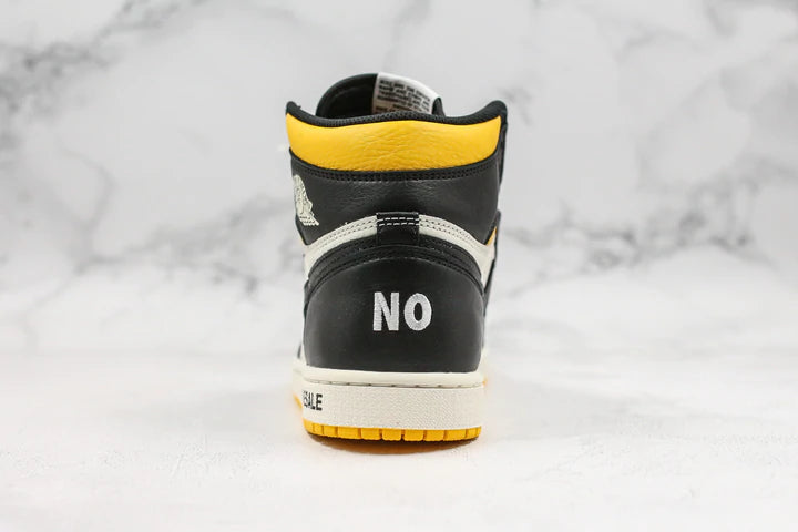 Tênis Nike Air Jordan 1 Retro High "Not For Resale" Varsity Maize