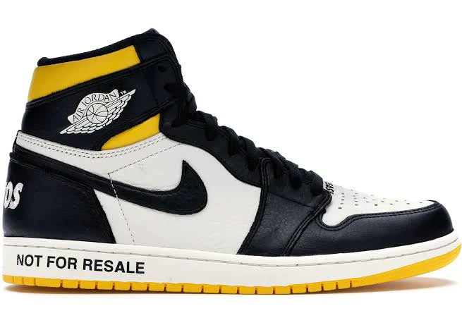 Tênis Nike Air Jordan 1 Retro High "Not For Resale" Varsity Maize