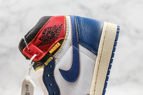 Tênis Nike Air Jordan 1 Retro High Union Los Angeles Blue Toe