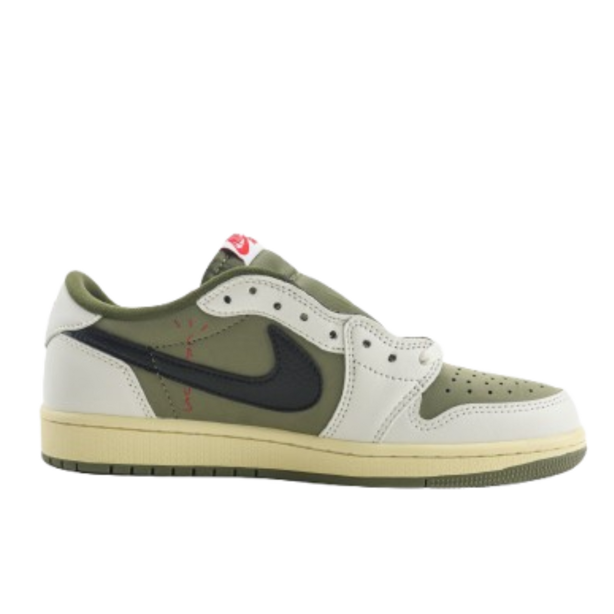 Tênis Nike Air  Jordan 1 Retro Low OG SP Travis Scott Medium Olive