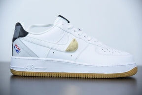 Tênis Nike Air Force 1 Nba White Grey Gum