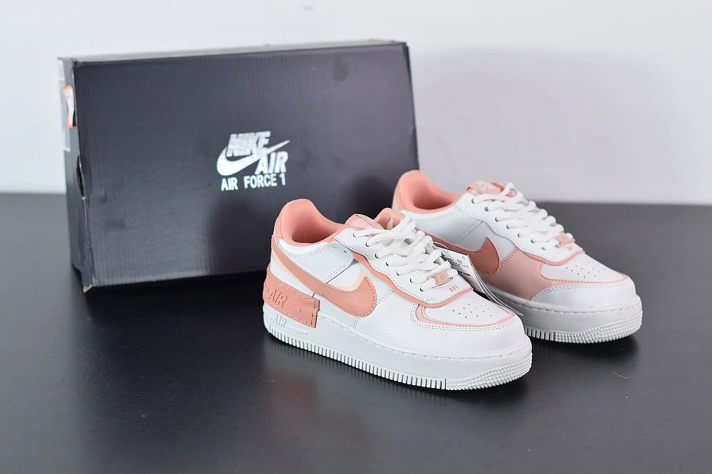 Tênis Nike Air Force 1 Shadow White Coral Pink