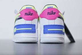 Tênis Nike Air Force 1 Shadow White Sapphire Barely Volt