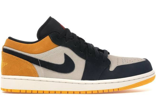 Tênis Nike Air Jordan 1 Low University Gold Black