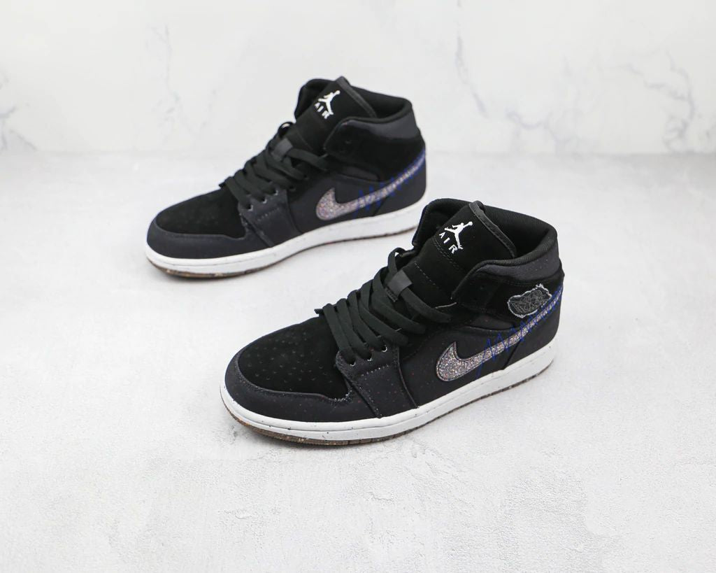 Tênis Nike Air Jordan 1 Mid Crater Black