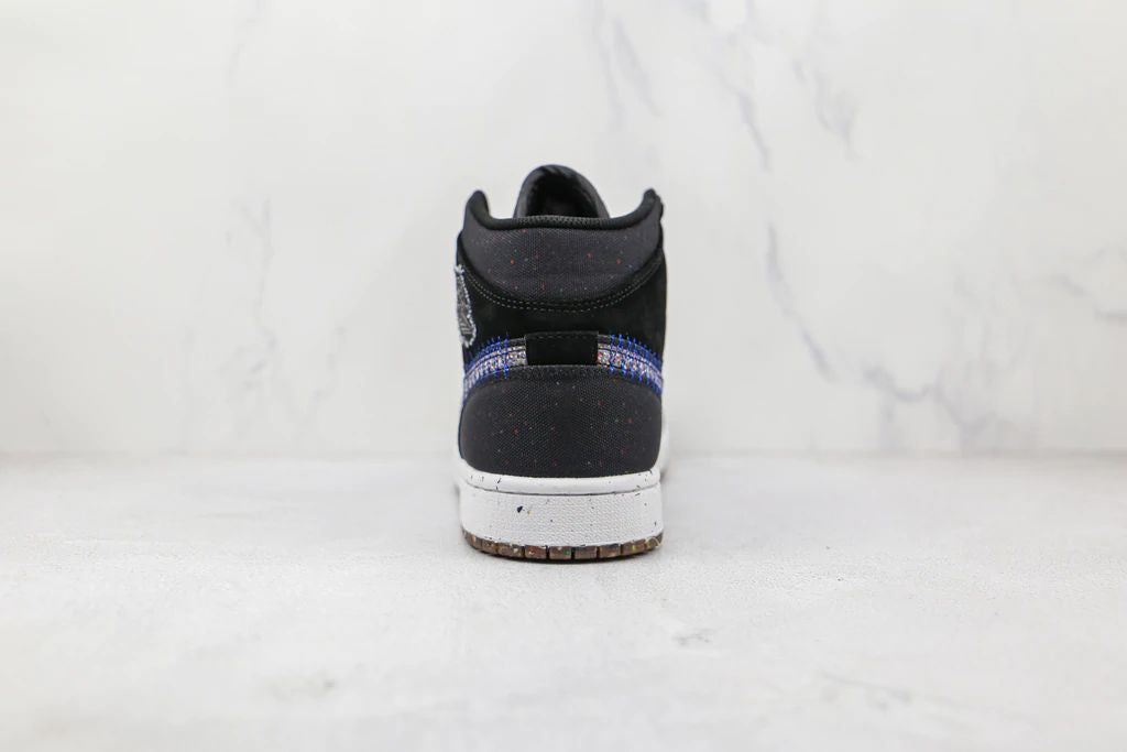 Tênis Nike Air Jordan 1 Mid Crater Black