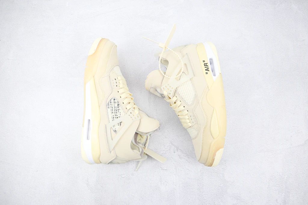 Tênis Nike Air Jordan 4 Retro Off-white Sail