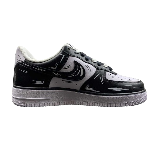Tênis Nike Air Force 1 Black Cartoon