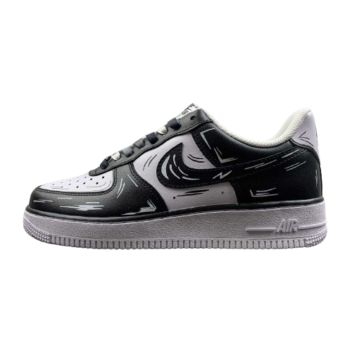 Tênis Nike Air Force 1 Black Cartoon