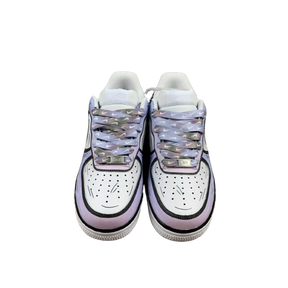 Tênis Nike Air Force 1 light blue and purple Cartoon