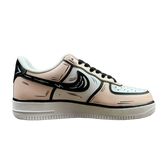 Tênis Nike Air Force 1 light pink Cartoon