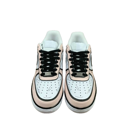 Tênis Nike Air Force 1 light pink Cartoon