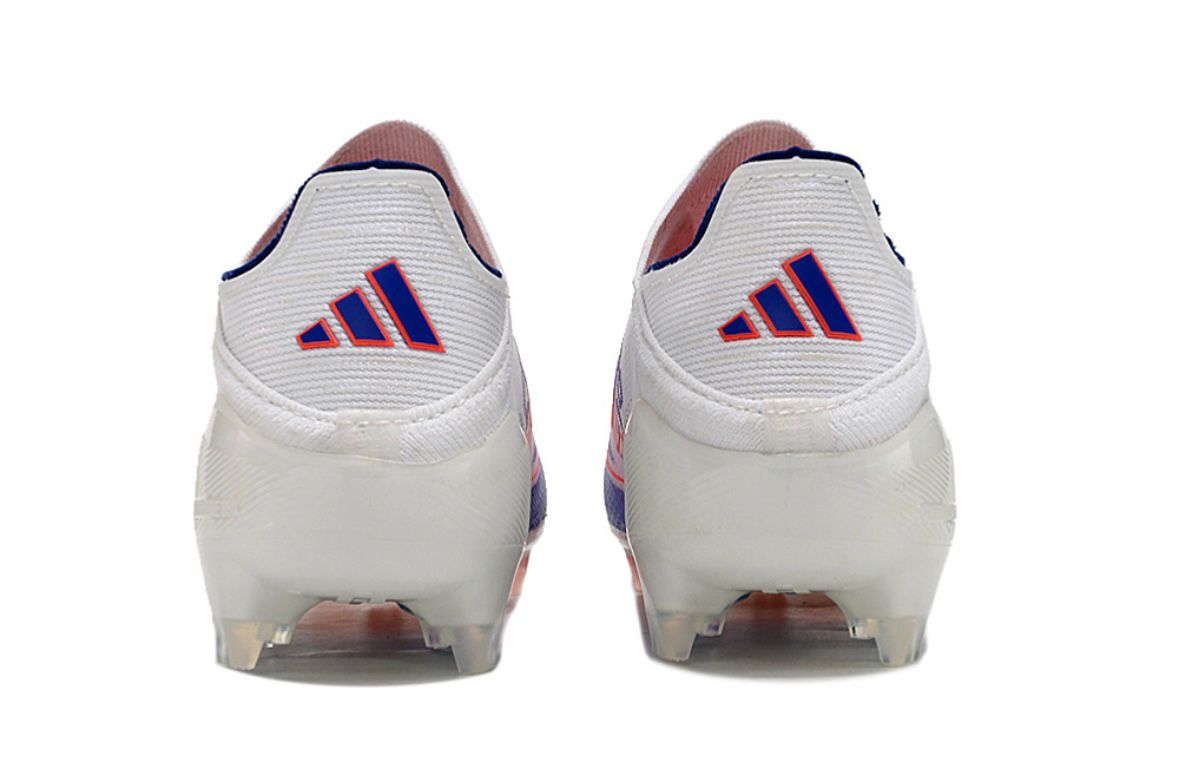Chuteira Adidas F50 X Campo Sem Cadarço - Branca/Azul