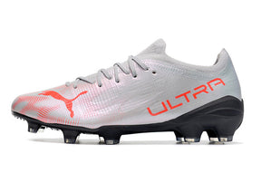 Chuteira Puma Ultra 1.3 Campo FG - Prata/Preto /Vermelho