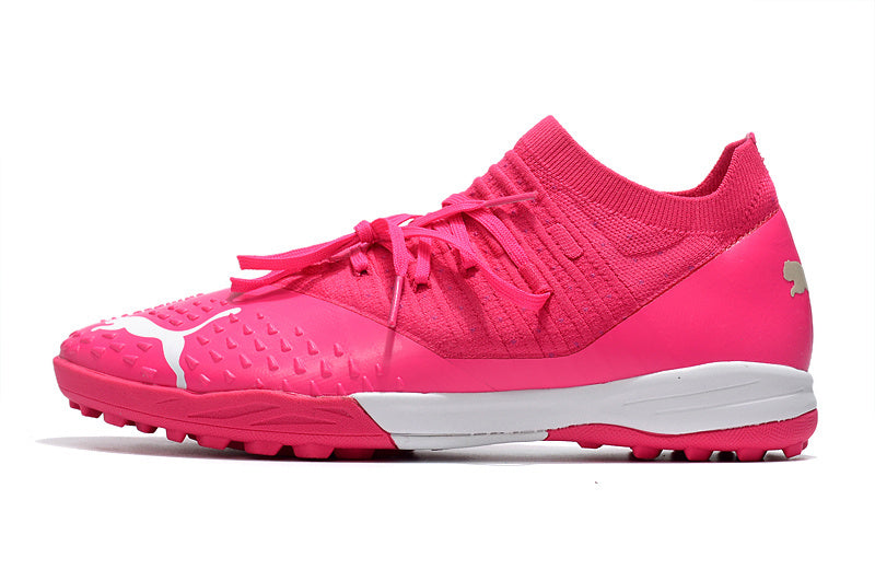 Chuteira Puma Future Z 1.3 Pro Cage Society - Rosa/Branco