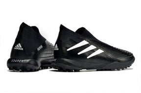 Chuteira Adidas Predator Edge+ Society TF - Preto/Branco