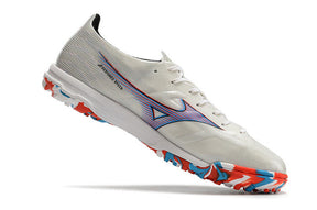 Chuteira Mizuno Alpha Made in Japan Society - Branco/Roxo
