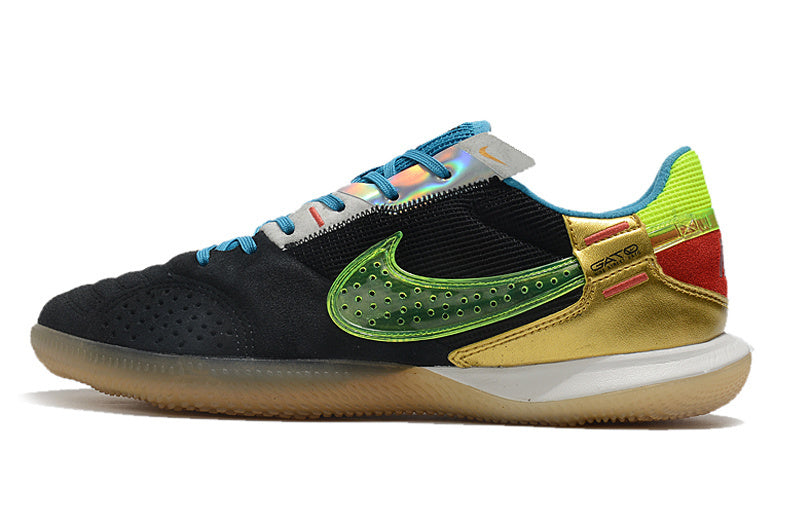 Chuteira Nike Street Gato Futsal IC - Preto/Verde
