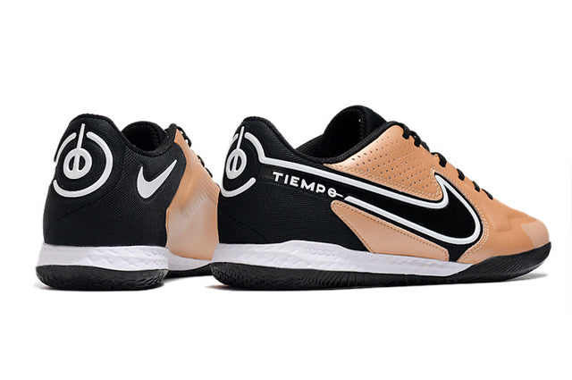 Chuteira Nike React Tiempo Legend 9 Pro Futsal IC - Marrom/Preto