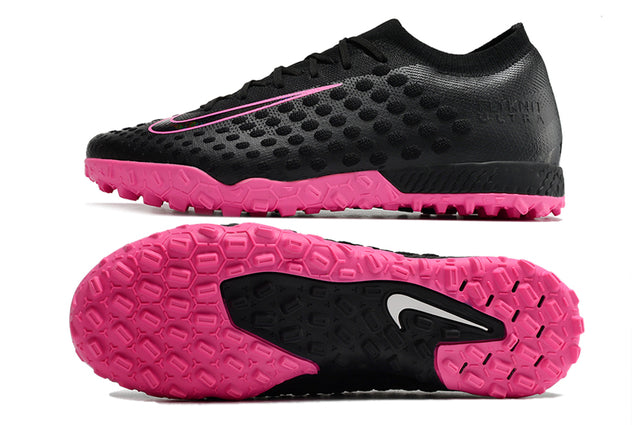 Chuteira Nike Phantom Ultra Venom Society TF - Preto/Rosa