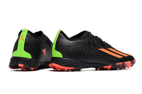 Chuteira Adidas X Speedportal.1 Society TF - Preto/Laranja
