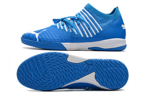 Chuteira Puma Future Z 1.3 Pro Cage - Branco/Azul