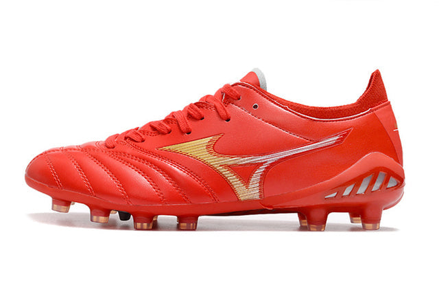 Chuteira Mizuno Morelia Neo 3 Campo FG - Vermelho/Amarelo