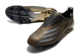 Chuteira Adidas Ghosted+ Campo FG - Preto/Dourado