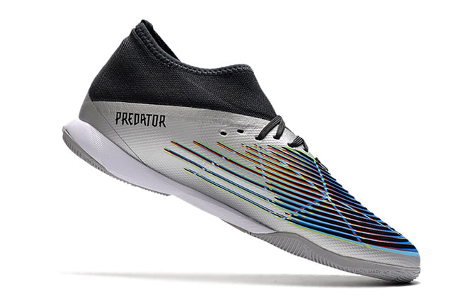 Chuteira Adidas Predator Edge.3 Futsal IC - Prata/Preto
