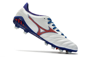 Chuteira Mizuno Morelia Neo 3 Campo FG - Branco/Vermelho/Azul
