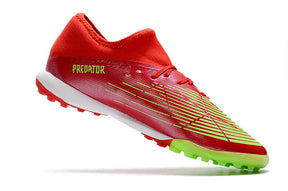 Chuteira Adidas Predator Edge.3 Low Society TF - Vermelho/Verde