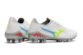 Chuteira Mizuno Morelia Neo 3 Campo FG - Branco/Verde/Azul