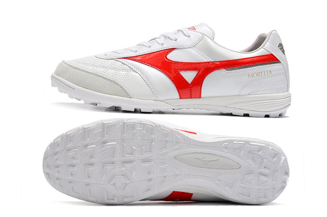 Chuteira Mizuno Morelia Neo Sala Society - Branco/Vermelho