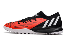 Chuteira Adidas Predator Edge.3 Low Society TF - Vermelho/Preto