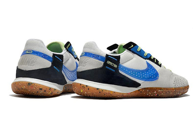 Chuteira Nike Street Gato Futsal IC - Branco/Azul