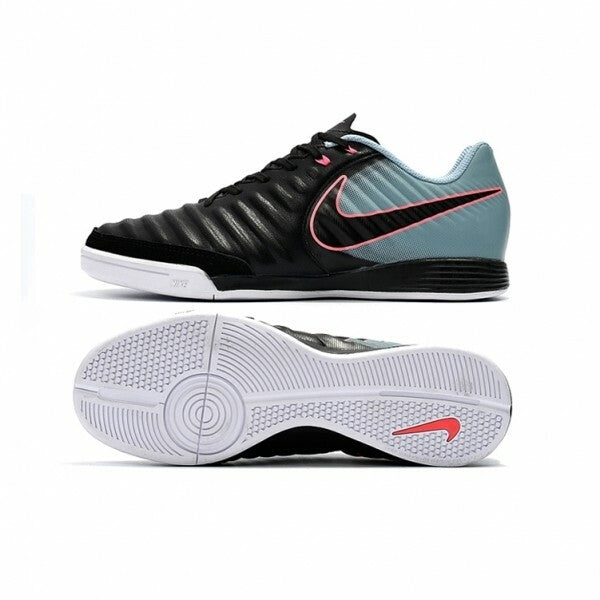 Chuteira Nike Tiempo Legend 7 Academy Futsal - Preto/Azul/Rosa