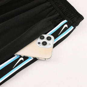 Conjunto Nike Repeat Masculino Camisa Azul Bermuda Preta