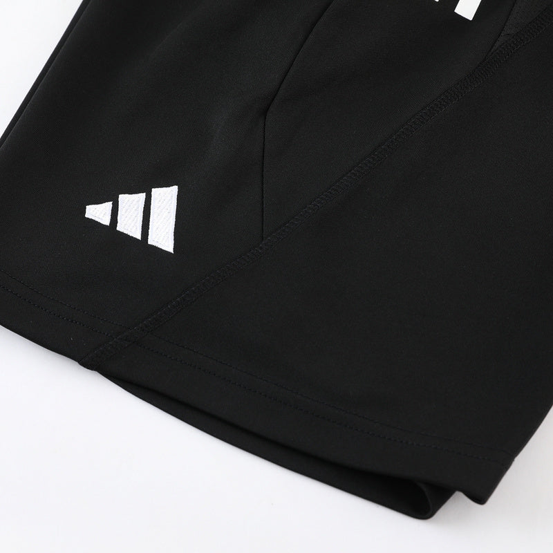 Conjunto Adidas Masculino Bermuda e Camisa Preta e Branca